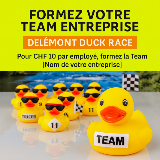Pack Team Entreprise - Canard(s) pour la course et visibilité pour votre entreprise